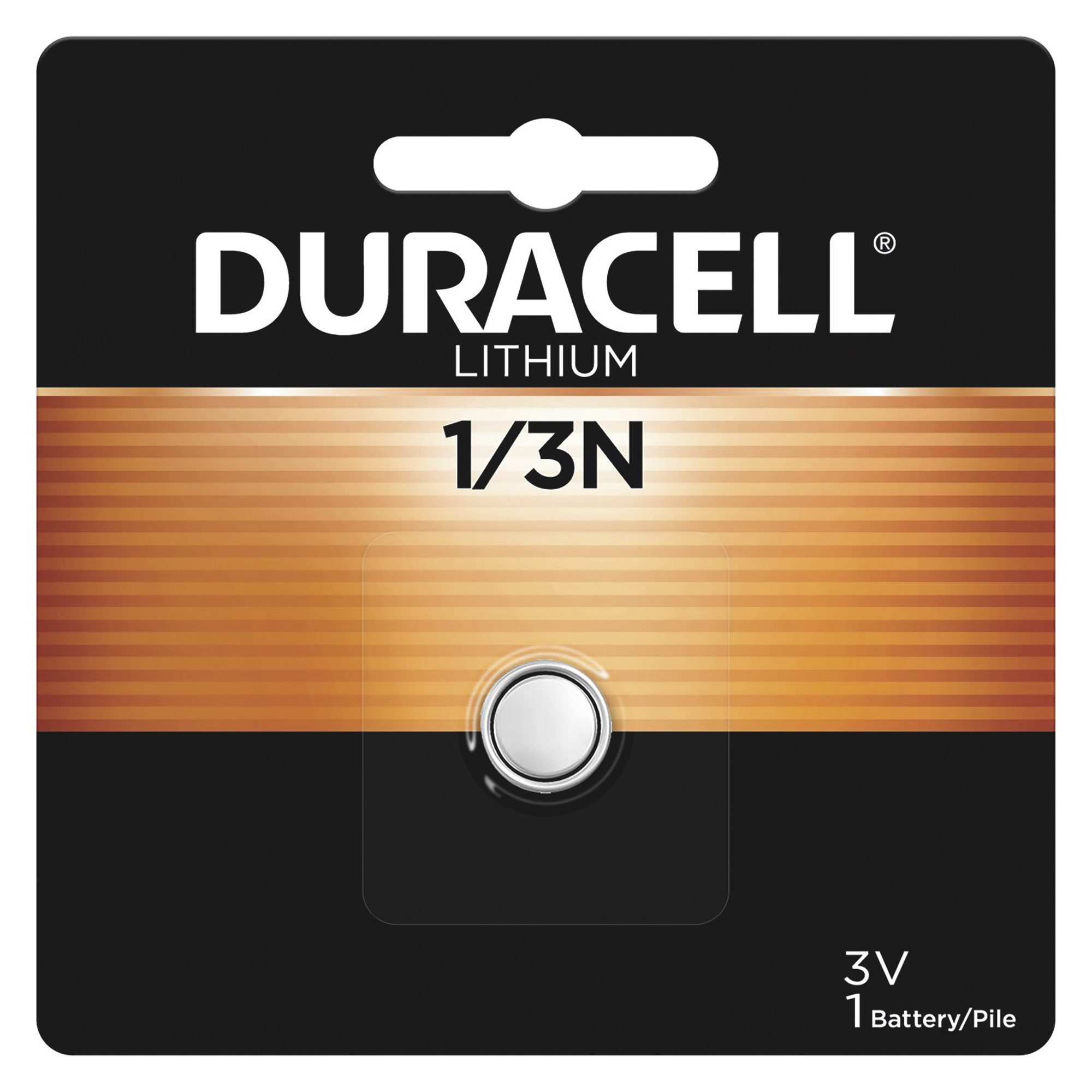 Duracell 1/3N Lithium Battery, Model# DURDL1/3NBPK